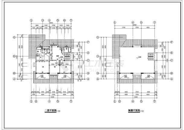某200㎡二层中式风格别墅建筑施工图纸（含设计说明）-图一