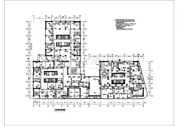 商住公寓中央空调设计CAD图-图一