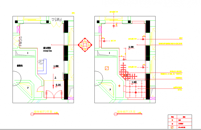 某地奢华高级会所室内装修设计施工图CAD图纸_图1