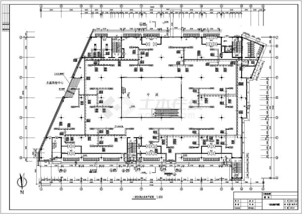 大型商场建筑空调通风布置-图二