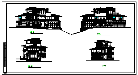 某地区A1别墅建筑cad设计图纸-图二