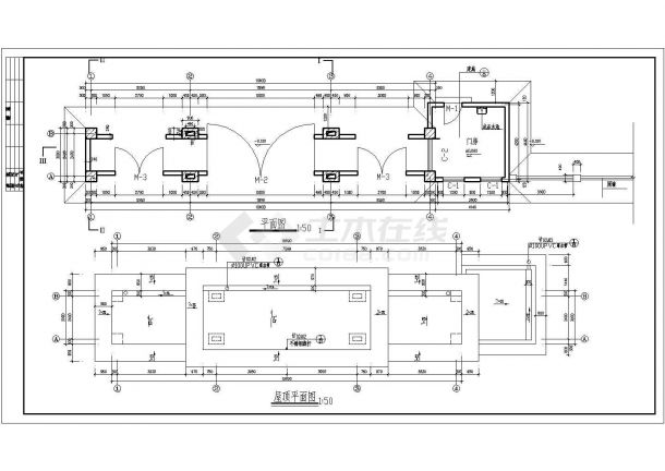 某大门设计全套CAD详细建筑完整施工图-图二