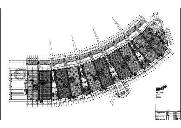 某义乌中国小商品城福田市场三层CAD大样节点构造平面-图一