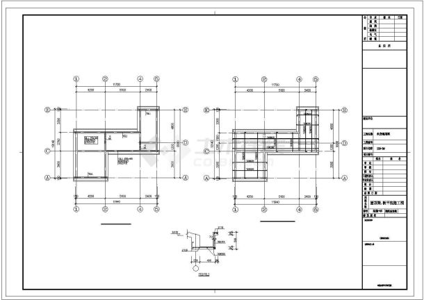 某地区(11.94x9.9)三层独栋别墅建筑结构设计CAD图含效果图(设计说明）-图二