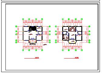 某自建别墅建筑设计cad施工图-图二