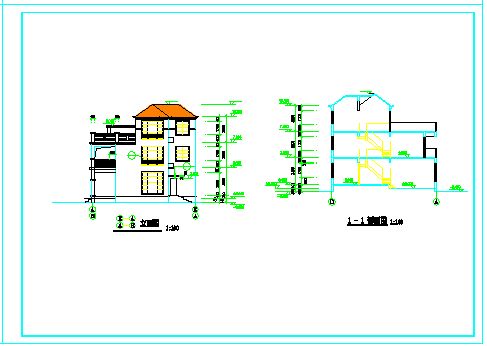 某经典大型别墅建筑设计cad施工图_图1