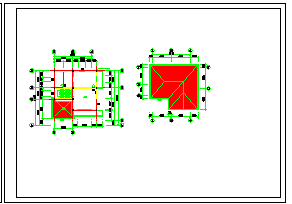 某地区经典别墅方案初步设计cad图纸-图二