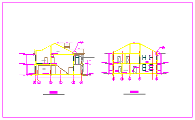 某地自建别墅建筑设计cad方案图_图1
