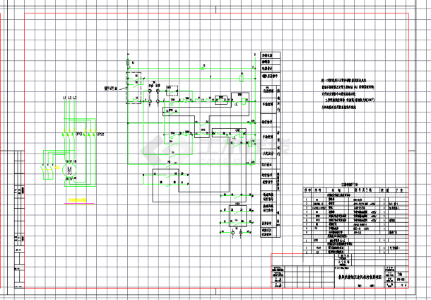 某地各种水泵控制原理图施工CAD图纸-图二