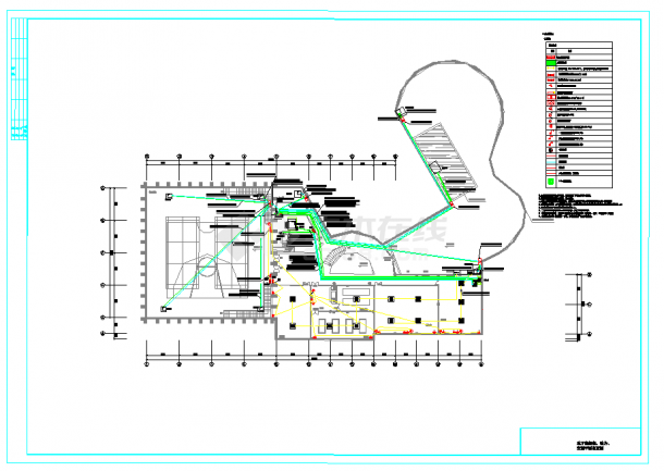 某地某会所电气设计图CAD图纸-图二
