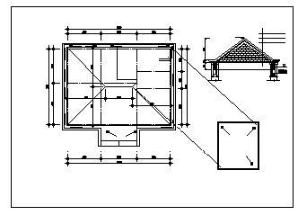 某2层砖混结构现代农村别墅全套施工cad图_别墅施工-图一