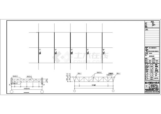 某产业园蔬菜大棚建设项目设计施工CAD图纸-图二