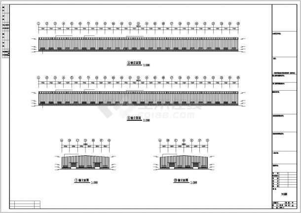 某产业园有限公司钢结构建筑设计施工CAD图纸-图一