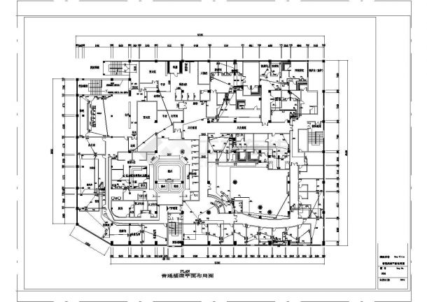 [江苏]某洗浴中心CAD完整节点设计施工图系统图-图一