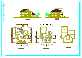 某多层别墅方案建筑设计施工图-图一