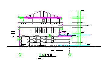 某地区别墅样板建筑设计cad方案图_图1