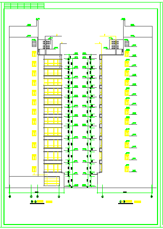 某多层宾馆建筑施工设计cad图纸_图1
