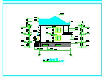 常德市德山旅游度区乡村别墅楼建筑cad施工图-图二