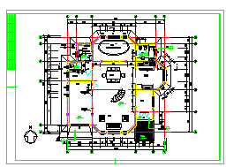 达华庄园别墅建筑cad施工设计图纸