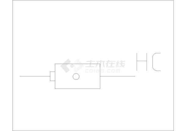 某矩型化粪池CAD大样节点平立面设计-图一