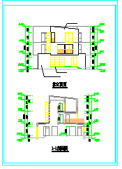 某多层单体别墅施工设计建筑cad图纸_图1