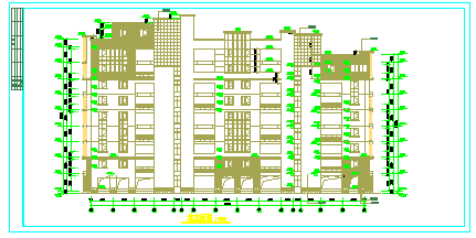 某多层度假公寓建筑设计cad施工图-图二