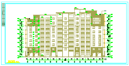 某多层度假公寓建筑设计cad施工图