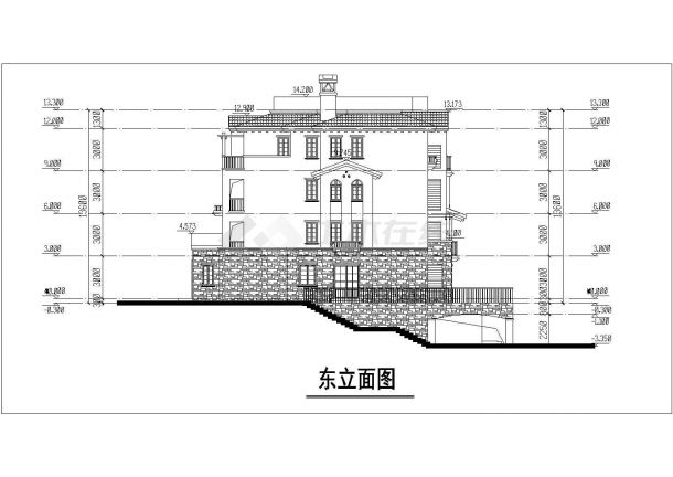 合肥澄园花园小区2030平4层砖混结构组合住宅楼建筑结构设计CAD图纸-图一