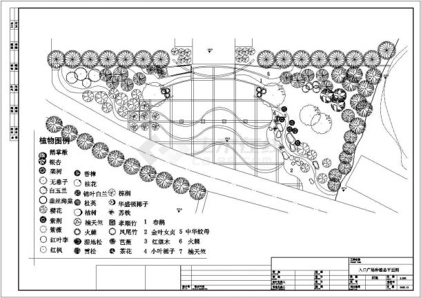 某地时代广场台地景观施工图设计套图-图一