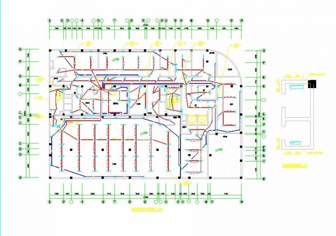 某地十二层综合楼电气设计cad图纸(第三部分)_图1