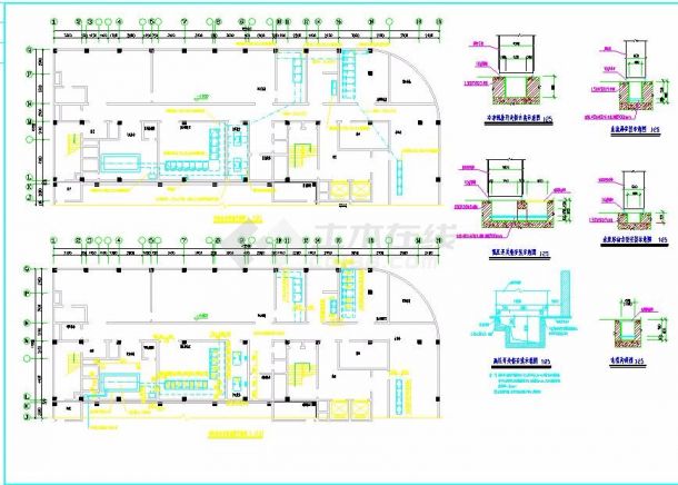 某地十二层综合楼电气设计cad图纸(第三部分)-图二