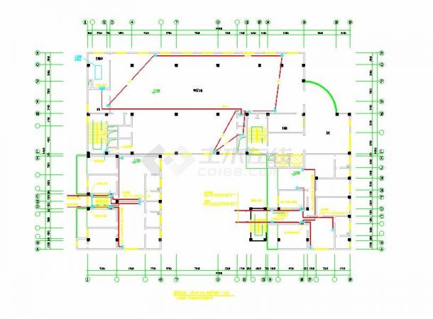 某地十二层综合楼电气设计cad图纸(第四部分)-图二