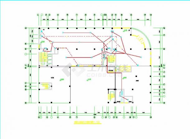 某地十二层综合楼电气设计cad图纸(第六部分)-图一