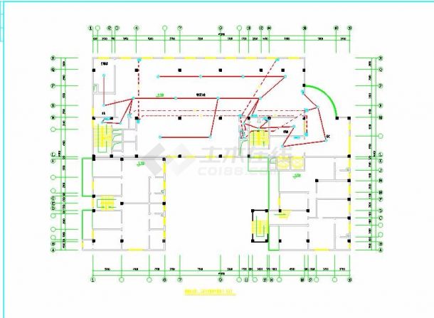 某地十二层综合楼电气设计cad图纸(第六部分)-图二