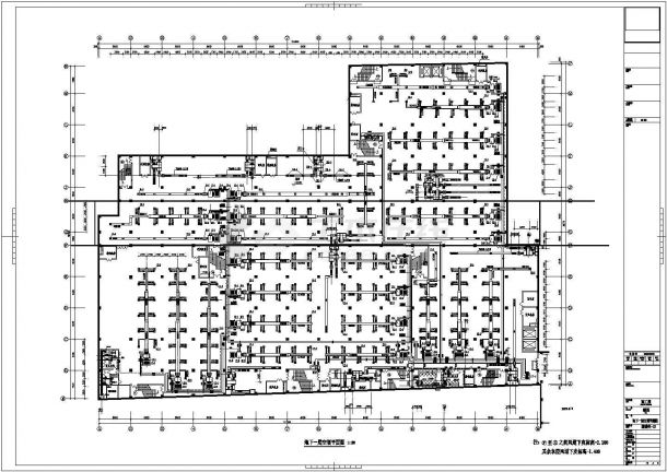 西单四层大型商场的全空气系统空调设计图-图一