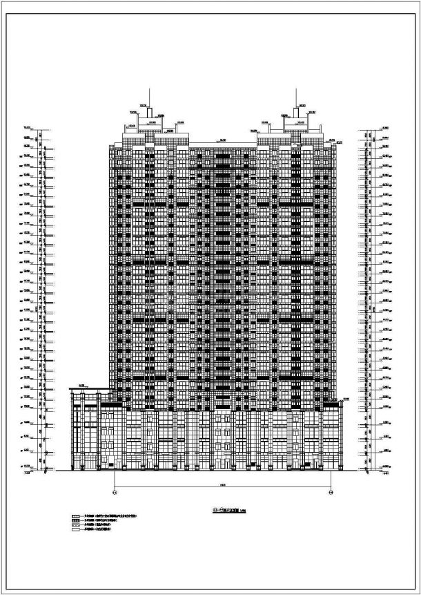 某31层剪力墙商住楼建筑设计施工图-图一