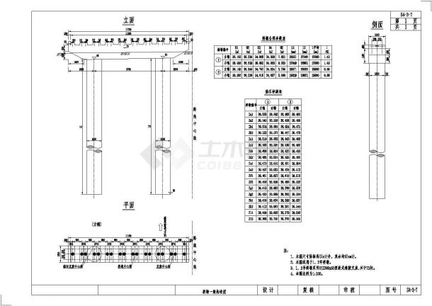 20m后张预应力空心板桥施工图(先简支后连续)