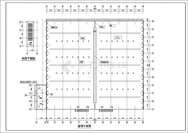 【浙江】某轻钢厂房建筑设计施工图纸-图二