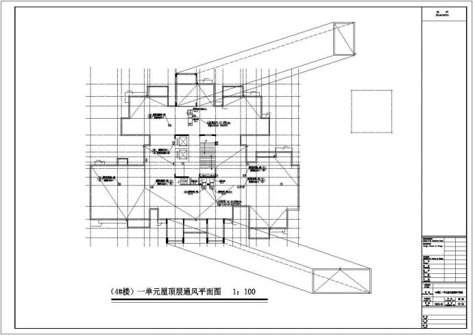 某小区33层住宅楼通风设计cad图纸，地下二层_图1