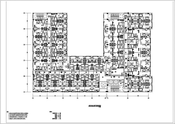 某8层酒店中央空调设计cad图纸，共5张-图二