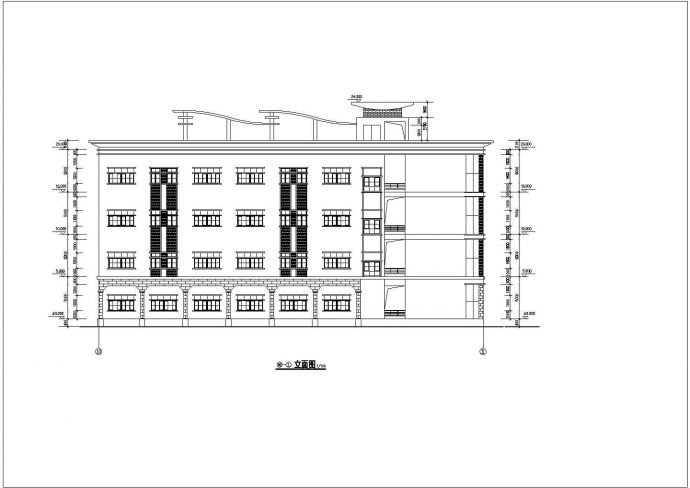 某理工学校四层建筑楼设计全套图纸_图1
