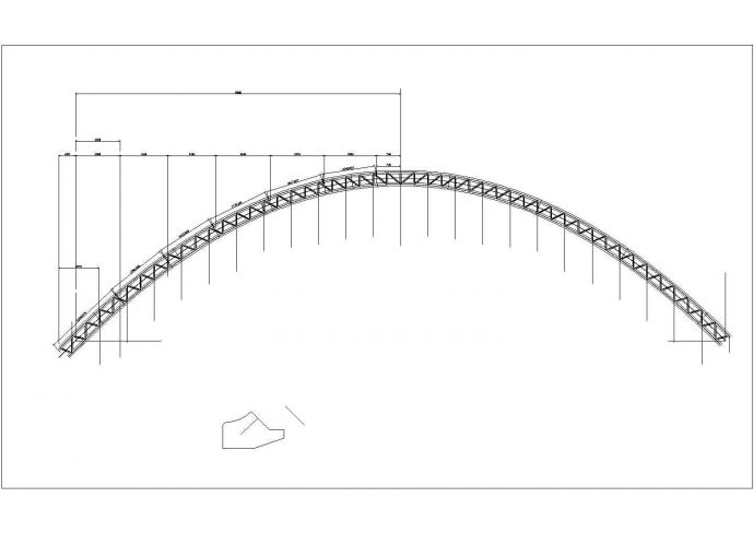 悬索桥剖面CAD参考图_图1