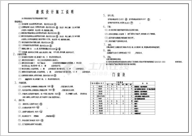 【江苏】某大学学生宿舍建筑施工设计图纸-图一