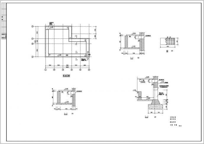 某地区三层砖混结构办公楼结构施工图_图1