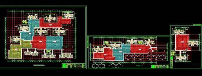 住宅小区地下停车场以及防火分区示意_图1