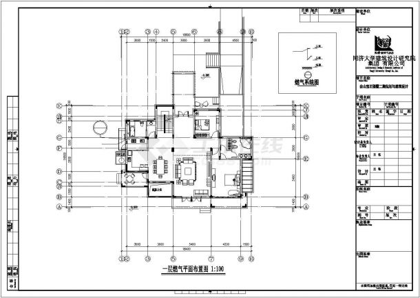 某地别墅建筑燃气系统设计施工图（共36张）-图一