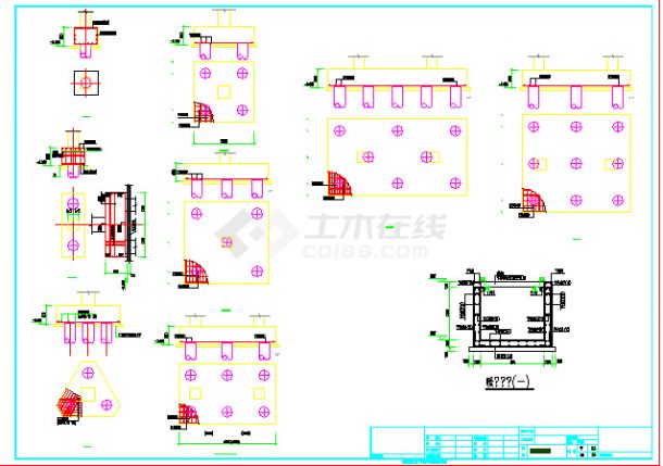 【山东】地上五层框架结构教学楼结构施工图（含塔楼）-图一