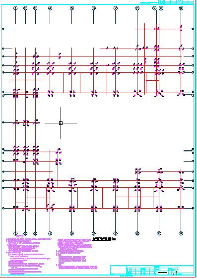 【山东】地上五层框架结构教学楼结构施工图（含塔楼）-图二