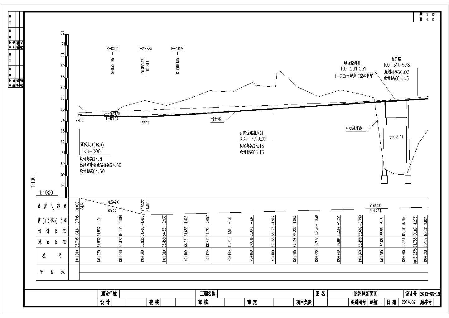 【湖南】30米宽市政道路工程施工图60张（附衡重式挡墙计算书）