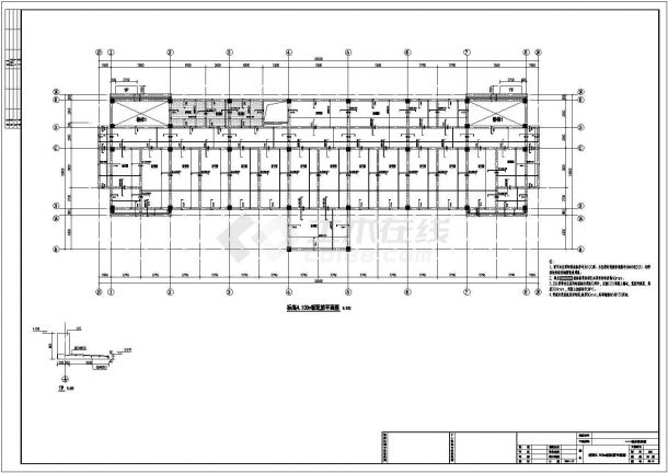 【山东】地上4层框架结构综合大楼结构施工图-图一